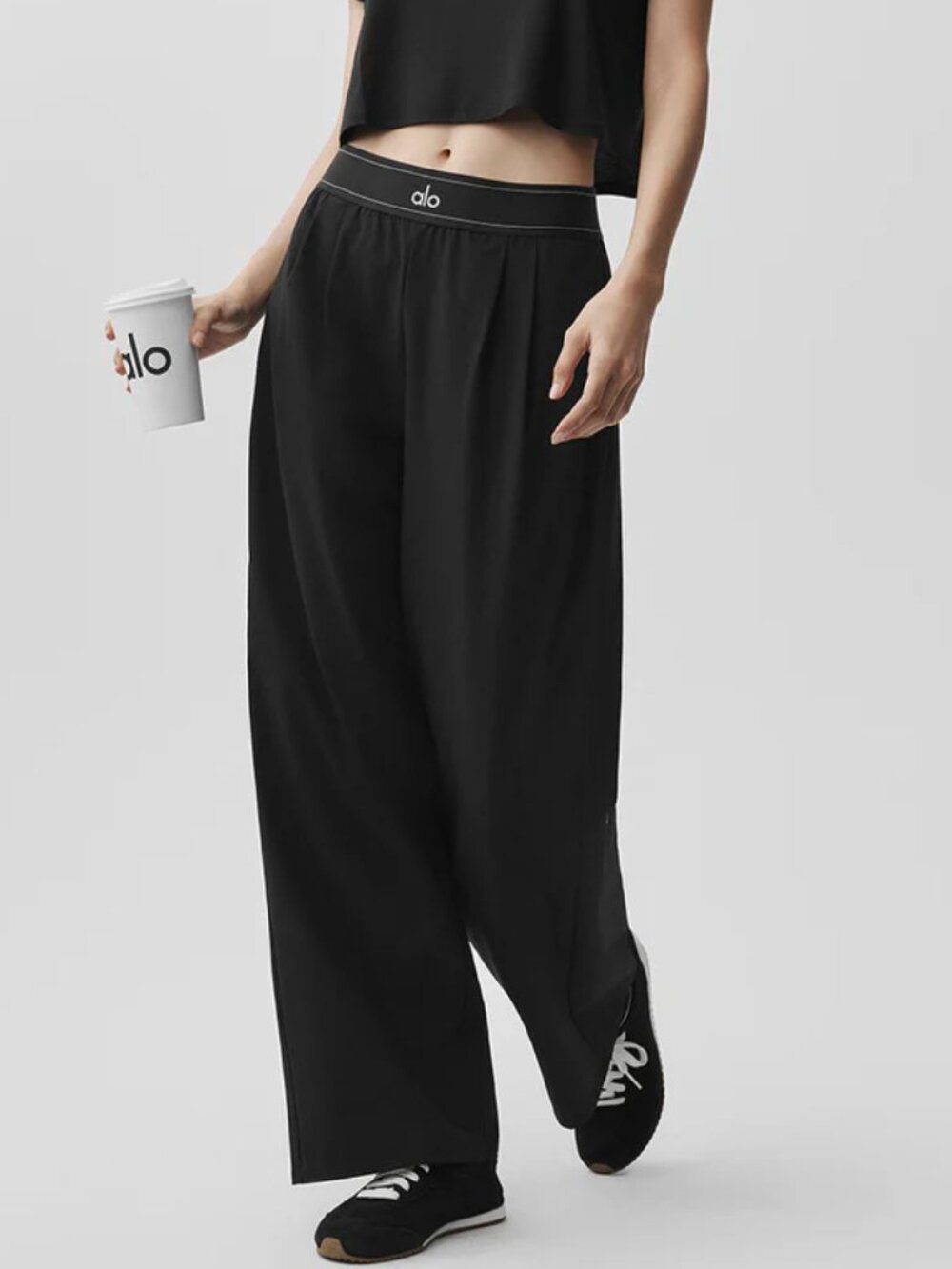 ALO Yoga Black Suit Up Pants (Regular 30-inch)😉Athleisure Office Women's XS📚 - Picture 2 of 10